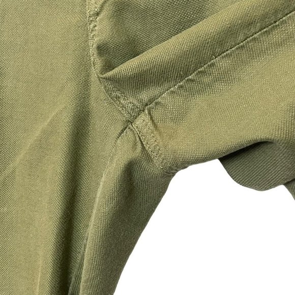 The Great Carpenter Slim Pants Army Green Women’s Size 27 High Rise Twill - Picture 8 of 13